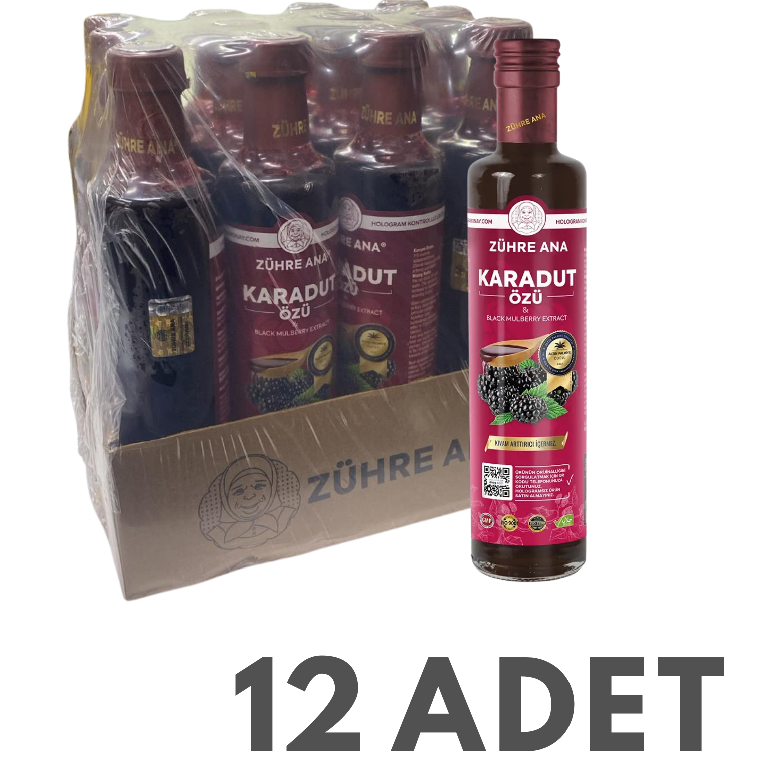 Toptan Zühre Ana Karadut Özü  Net Miktar: 670gr 12 Adet