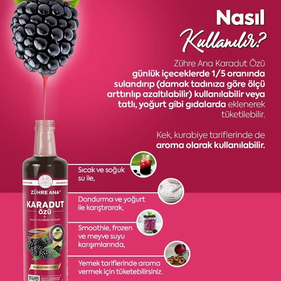 Toptan Zühre Ana Karadut Özü  Net Miktar: 670gr 12 Adet