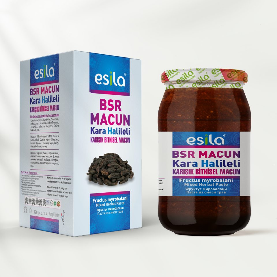 ESİLA BSR MACUN KARA HALİLELİ KARIŞIK BİTKİSEL MACUN 420 GR