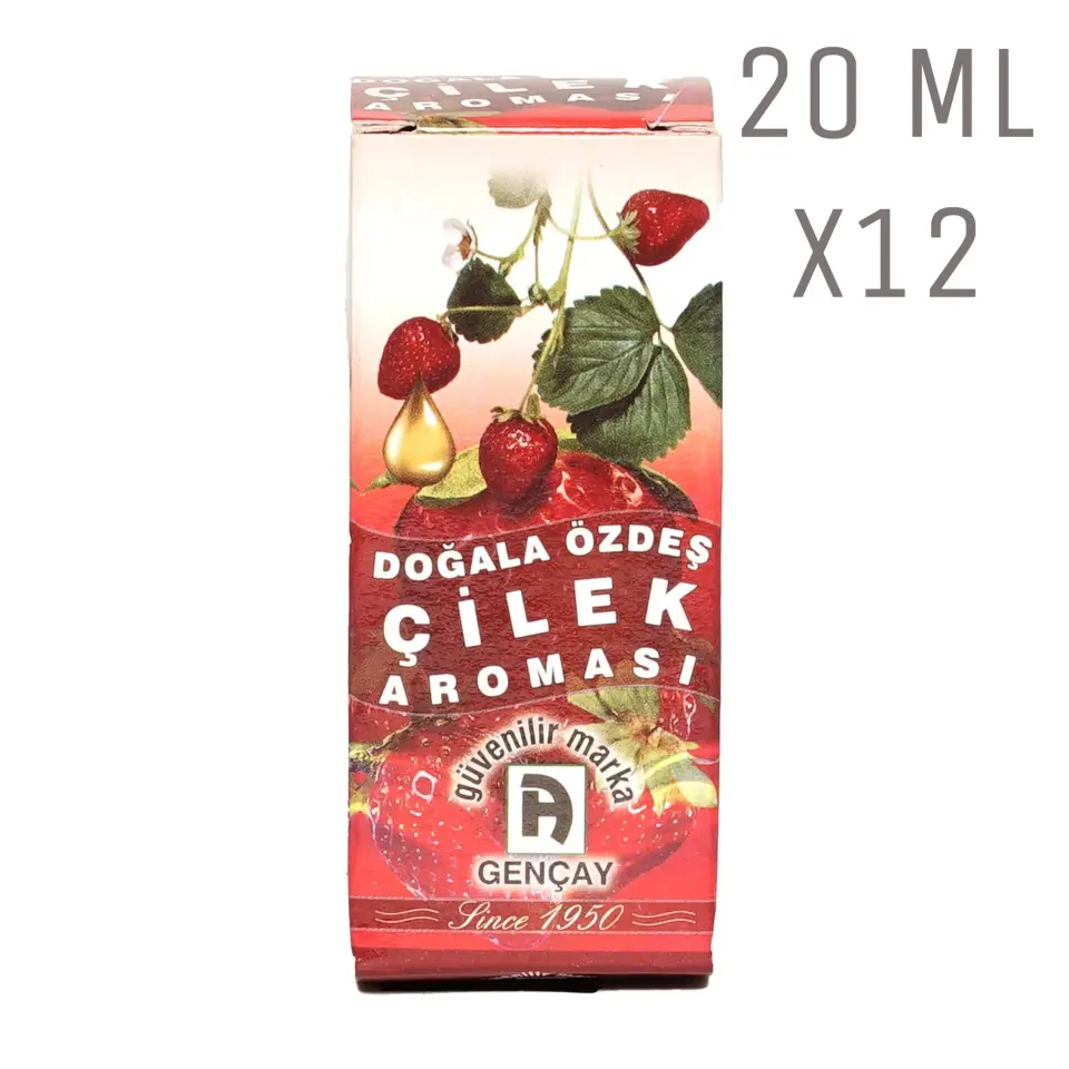 Çilek Aroması 20 Ml X12  Adet