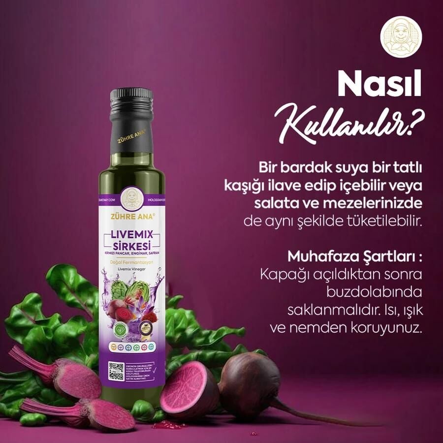 Toptan  Livemix Sirkesi Net Miktar: 500ml 1Adet