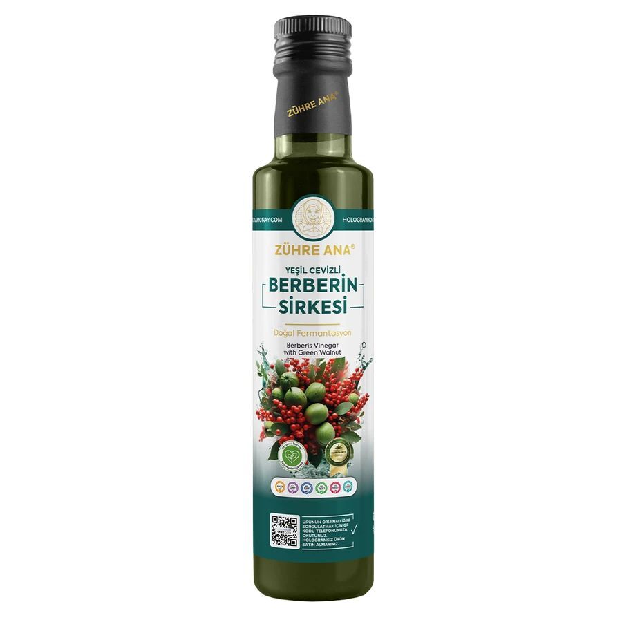 Toptan Yeşil Cevizli Berberin Sirkesi  500ml 1Adet