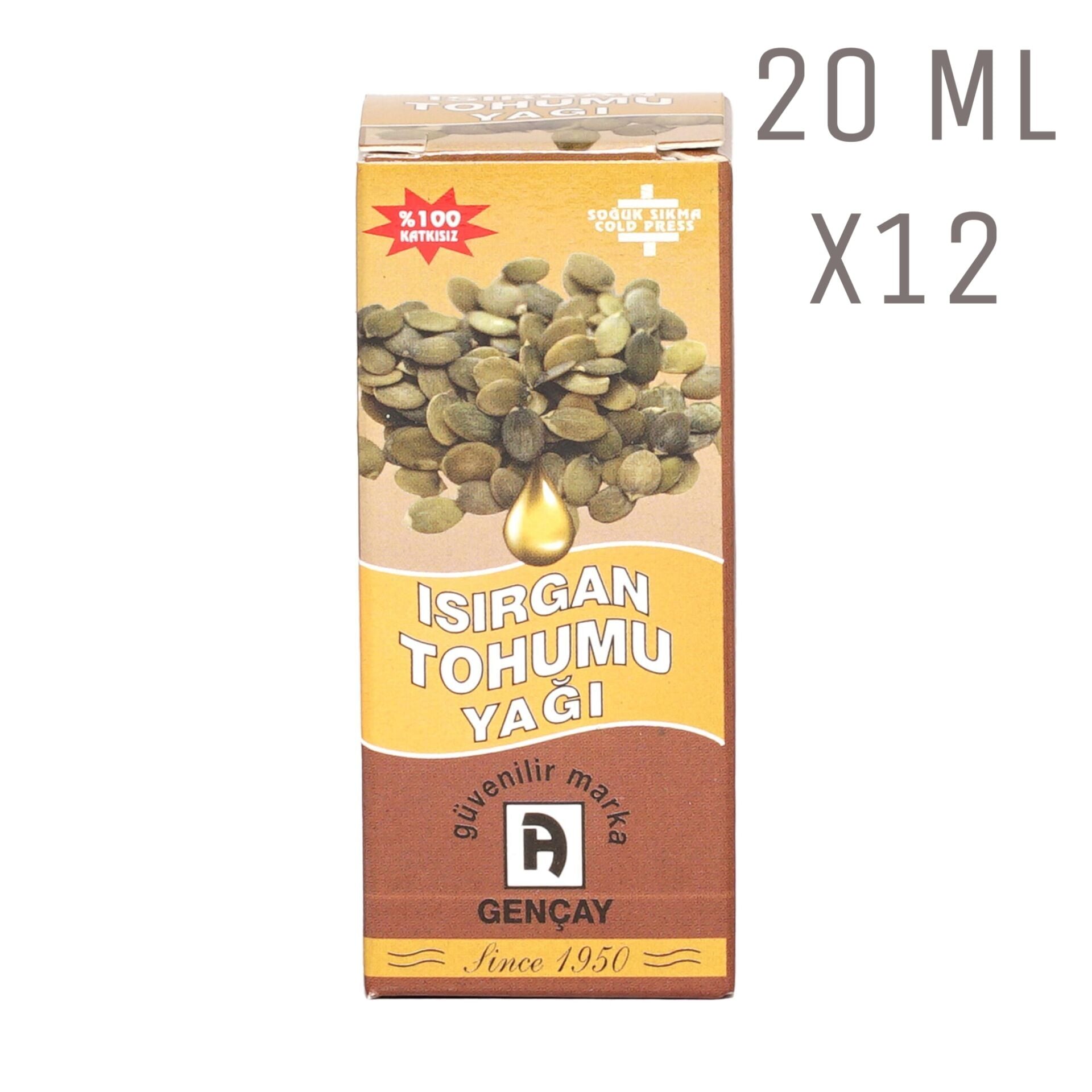 Isırgan Tohumu Yağı 20ml X12 Adet