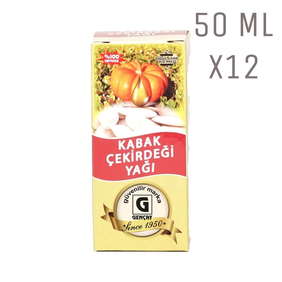 Kabak Çekirdeği Yağı 50 ML X12 Adet