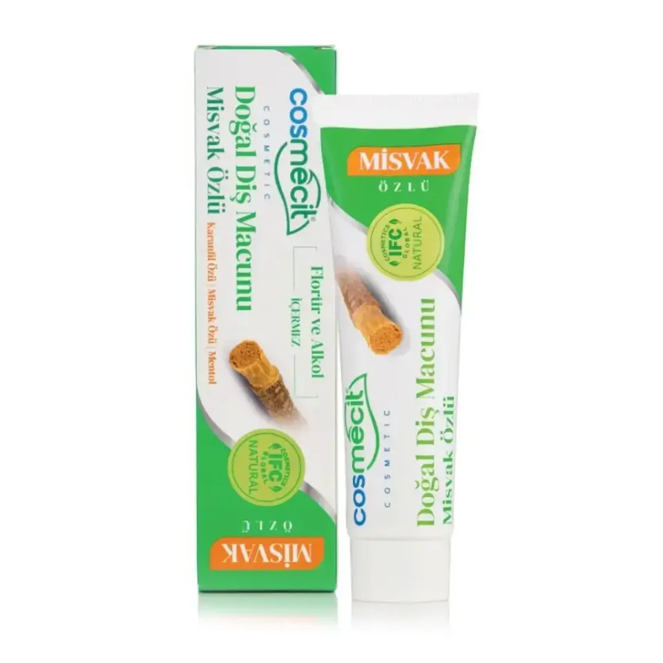 COSMECİT DOĞAL DİŞ MACUNU MİSVAK ÖZLÜ 125 GR