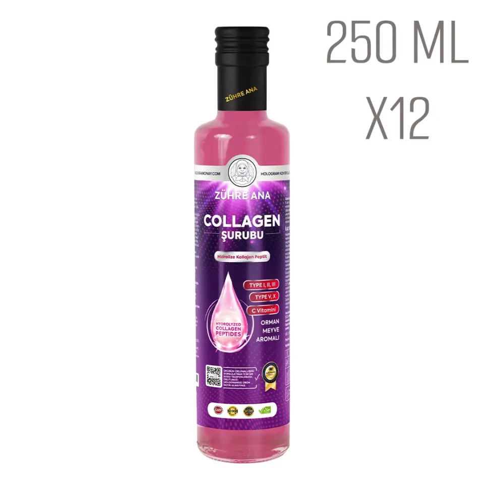 Toptan  Collagen Şurubu  Net Miktar: 250ml 12 ADET