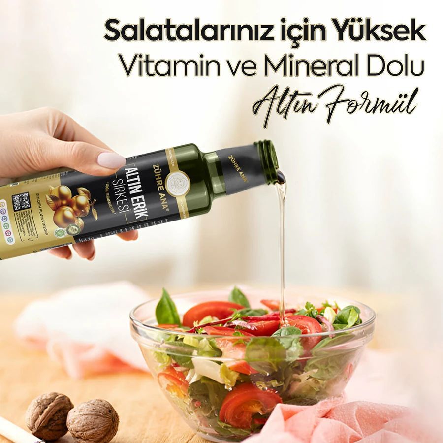 Toptan  Zühre Ana Altın Erik Sirkesi 250ml 1Adet