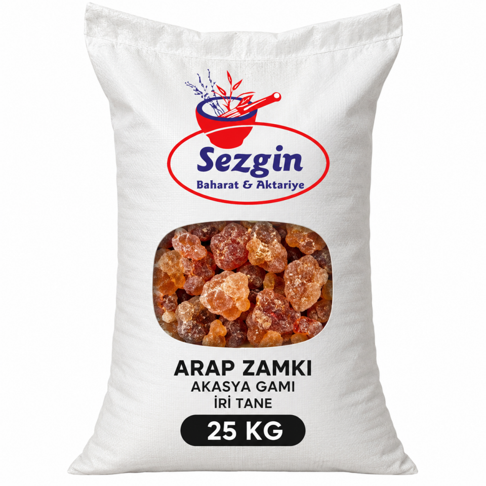 Sezgin Baharat Zamk-ı Arabi - Akasya Zamkı  2.KALİTE 25 KG