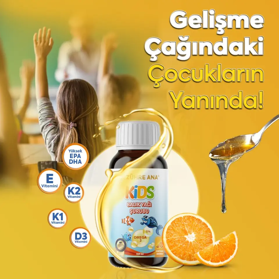 Toptan  Kids Omega 3 Yağı Şurubu 150 ml 1Adet