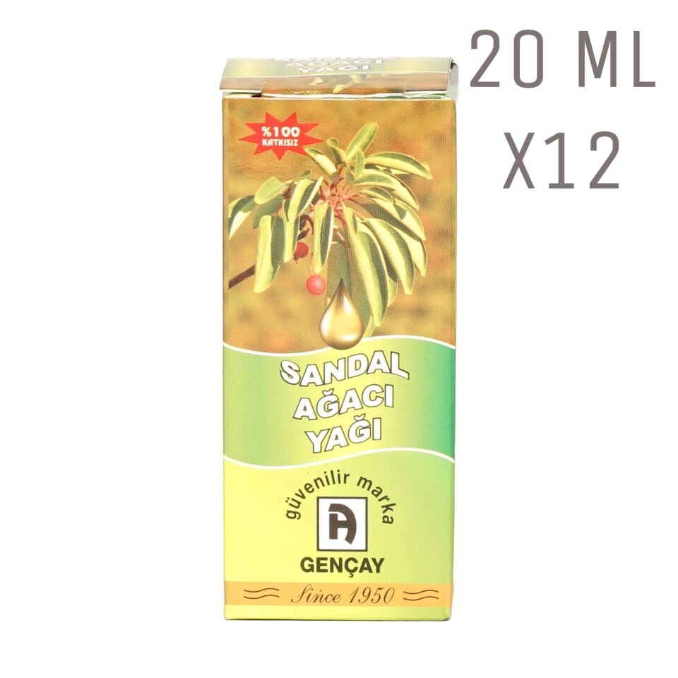Sandal Ağacı Yağı 20ml X12 Adet