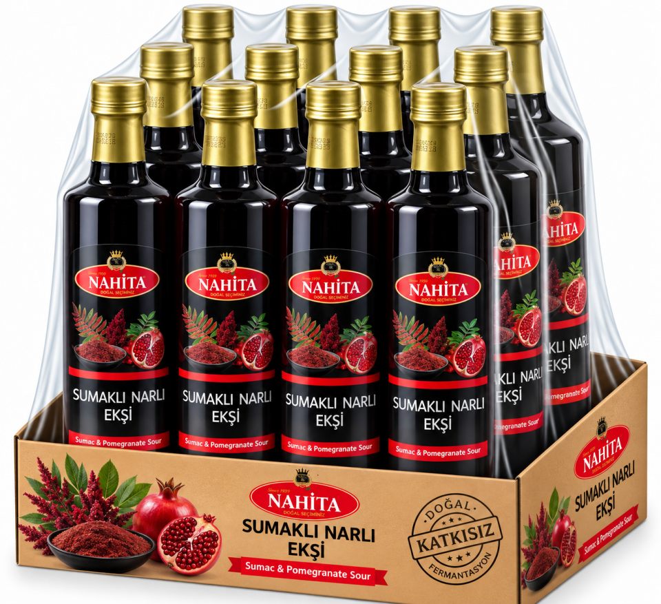 Nahita Katkısız Sumaklı  Narlı  Ekşi 250ml 12Adet