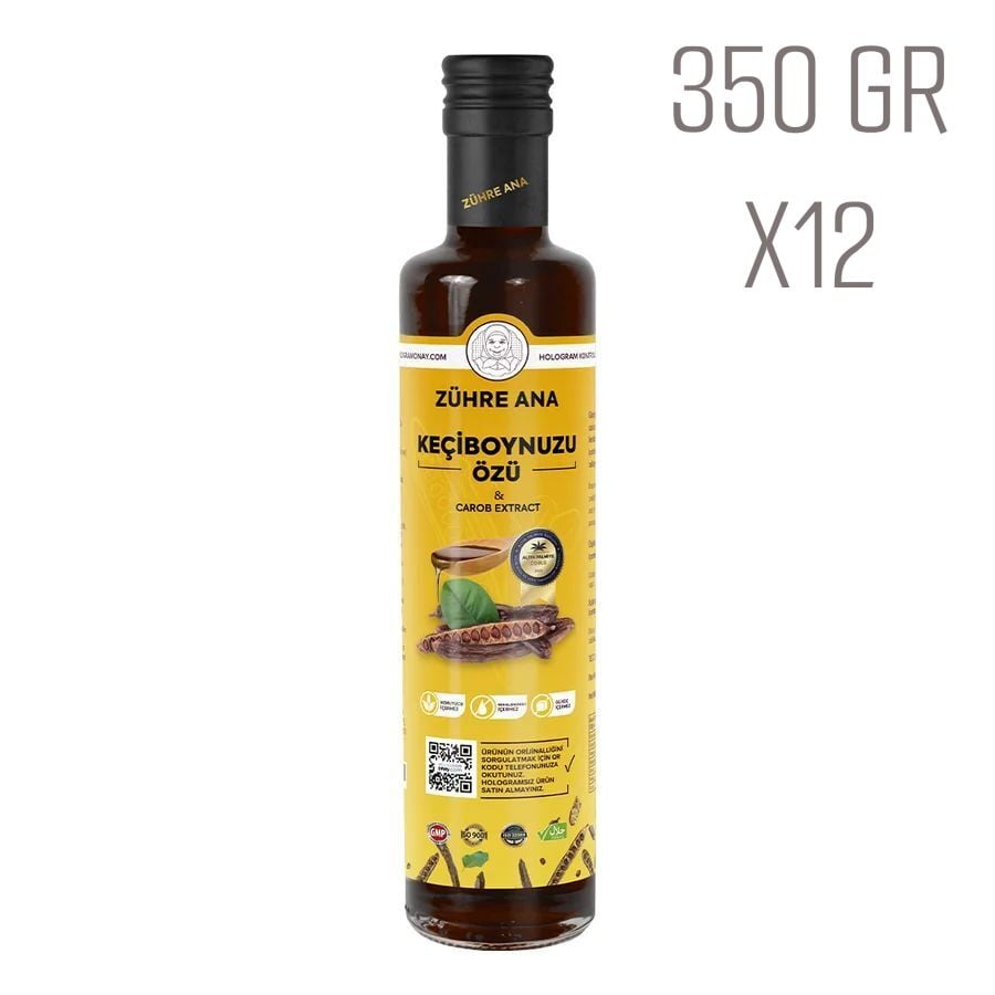 Toptan Zühre Ana Keçiboynuzu Özü  Net Miktar: 350gr 12 Adet