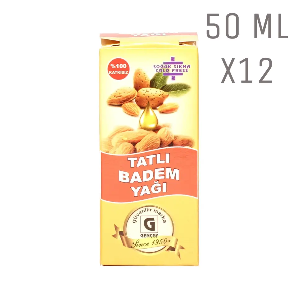 Tatlı Badem Yağı 50ml X12  Adet