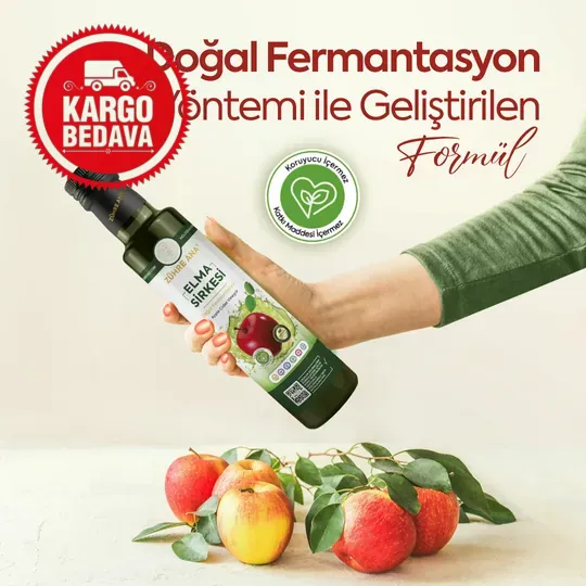 Elma Sirkesi Doğal Fermantasyon   500ml X12