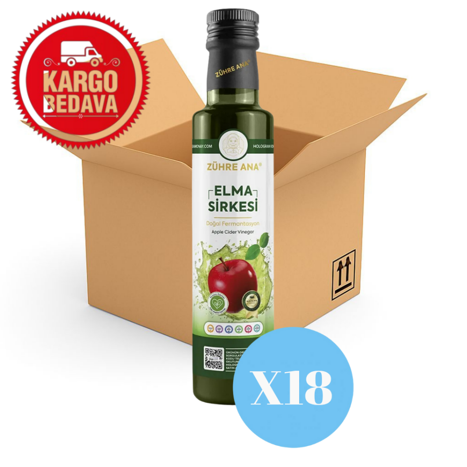 Elma Sirkesi Doğal Fermantasyon   500ml X12