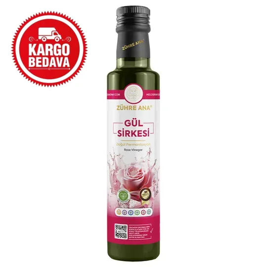 Zühre Ana Doğal Fermentasyon Gül Sirkesi 500ml