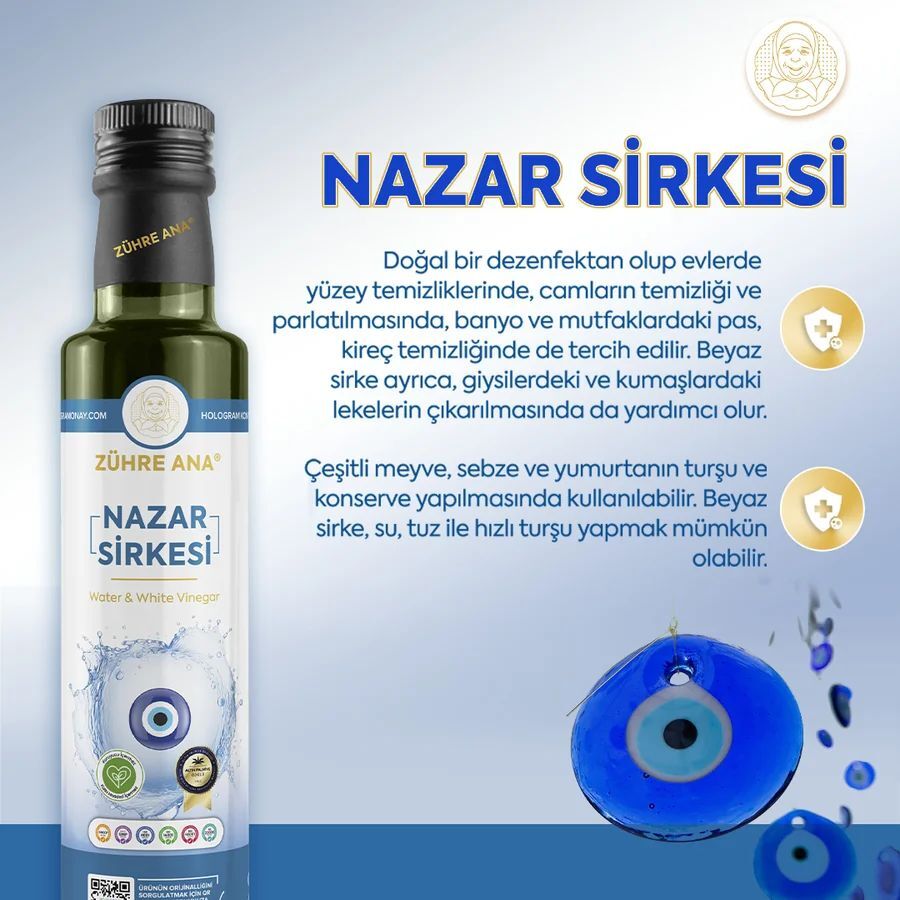 Toptan Zühre Ana Nazar Sirkesi 500ml 1Adet
