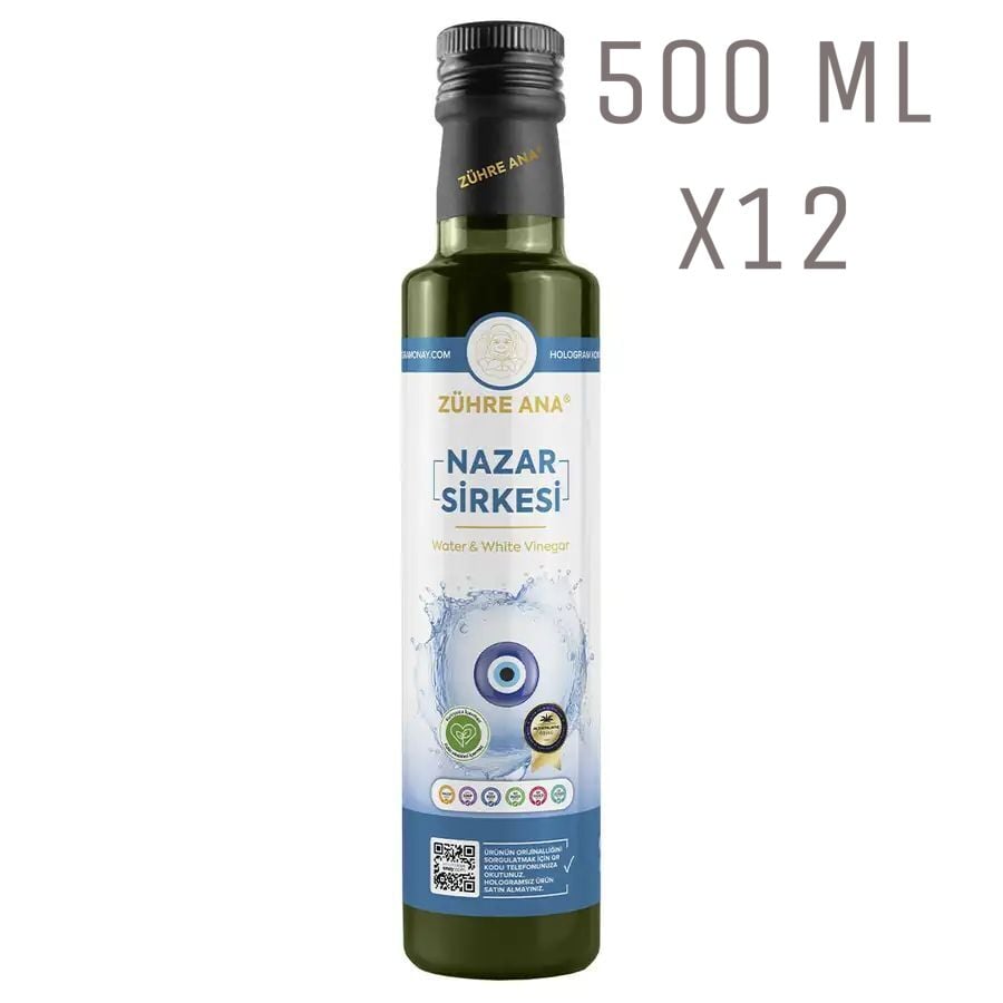Toptan Zühre Ana Nazar Sirkesi 500ml 12Adet