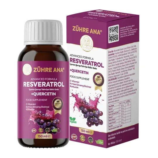 Toptan  Resveratrol Şurup  Net Miktar: 150ml 1 Adet