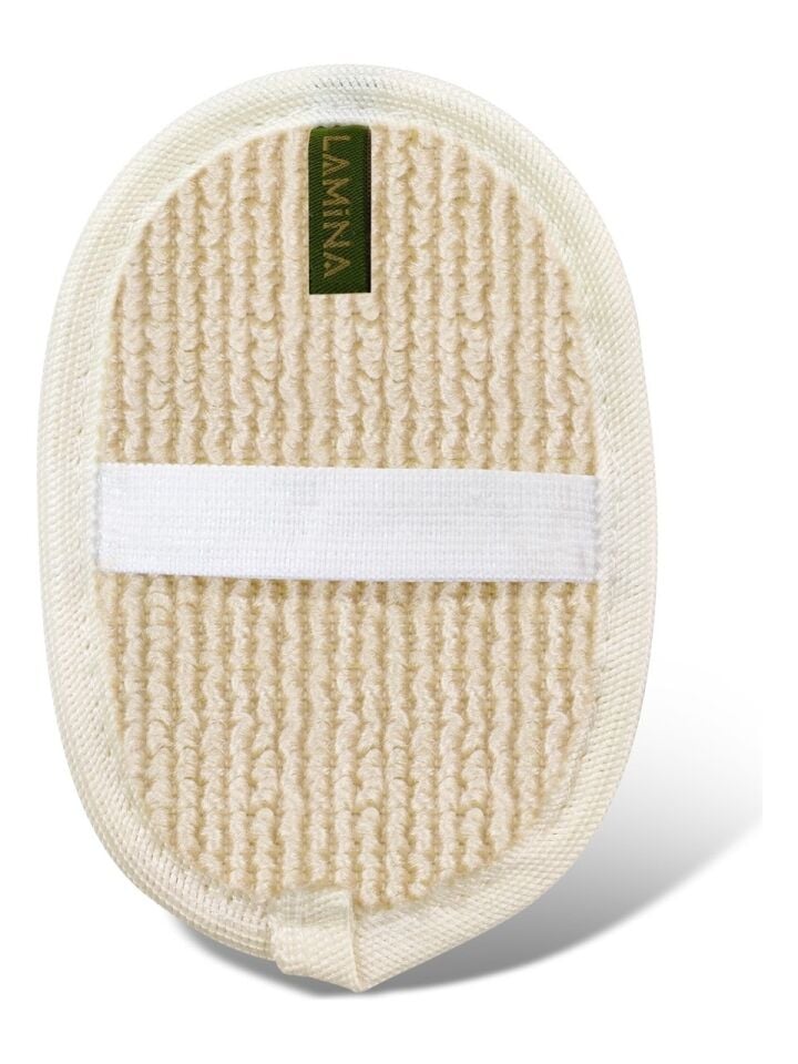 Lamina Oval Banyo Kesesi %100 Doğal Kabak Lifi Peeling Etkili Çift Taraflı Yüz ve Vücut