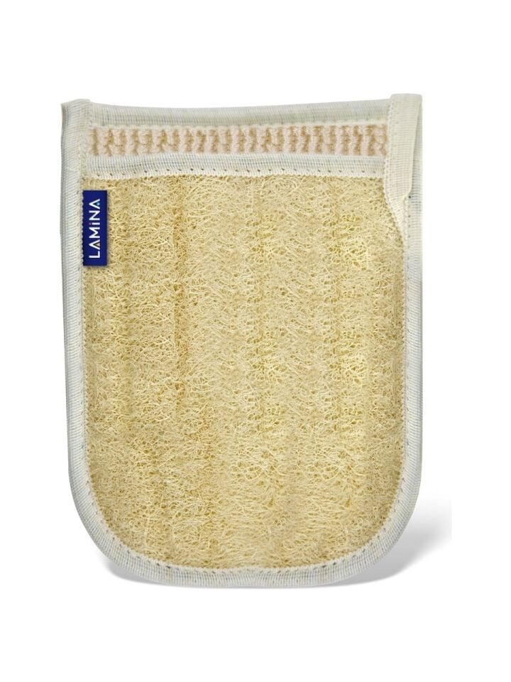 Lamina Tarafli Doğal Kabak Loofah Eldiveni 12 Adet