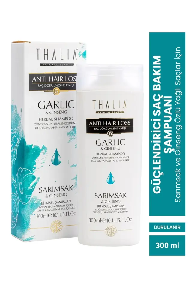 Güçlendirici Sarımsak Ve Ginseng Özlü Saç Bakım Şampuanı - 300 ml 1Adet