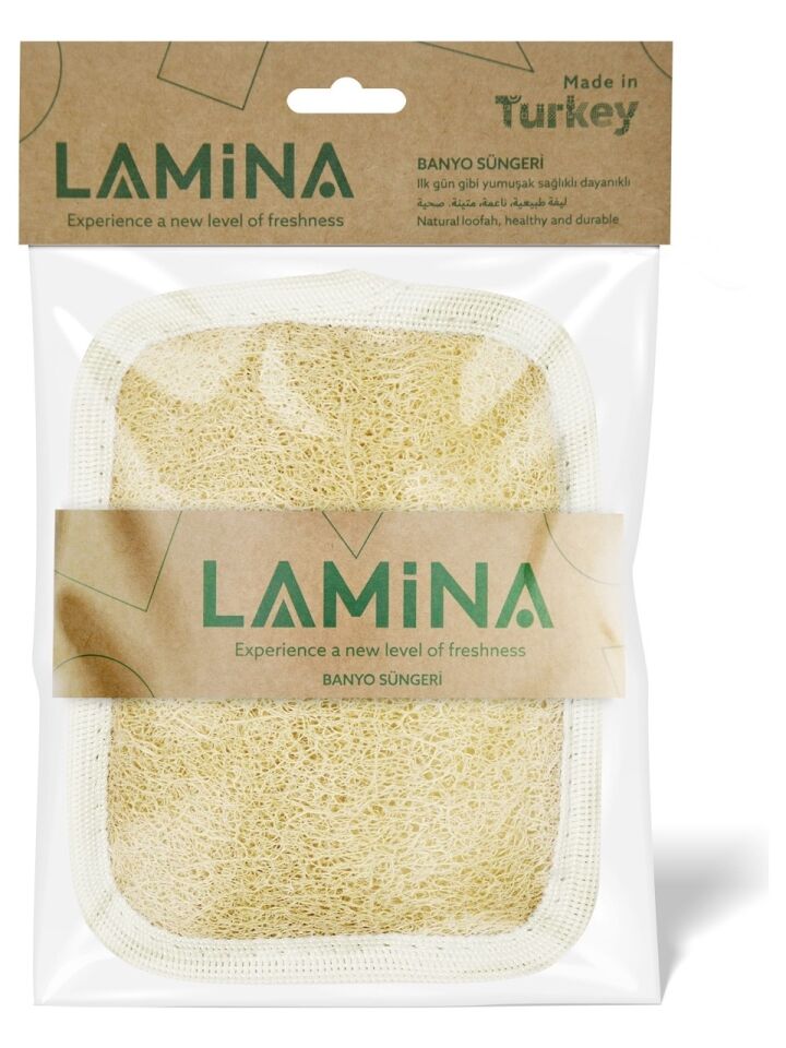 Lamina Dikdörtgen Loofah Kabak Lifi