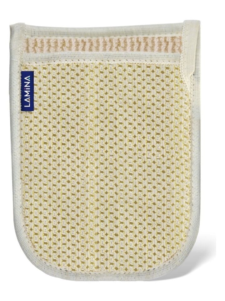 Lamina Çift Taraflı Pamuklu Banyo Eldiven Kesesi