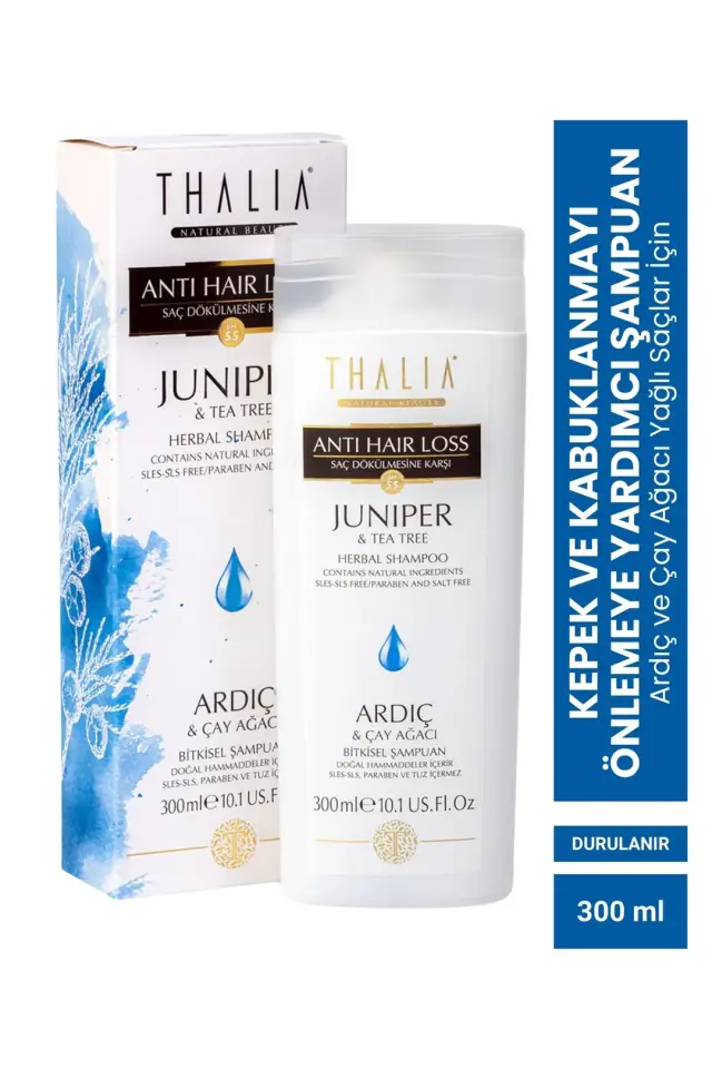 Kepek Ve Kaşıntı Önlemeye Yardımcı Ardıç Ve Çay Ağacı Yağlı Saç Bakım Şampuanı - 300 Ml