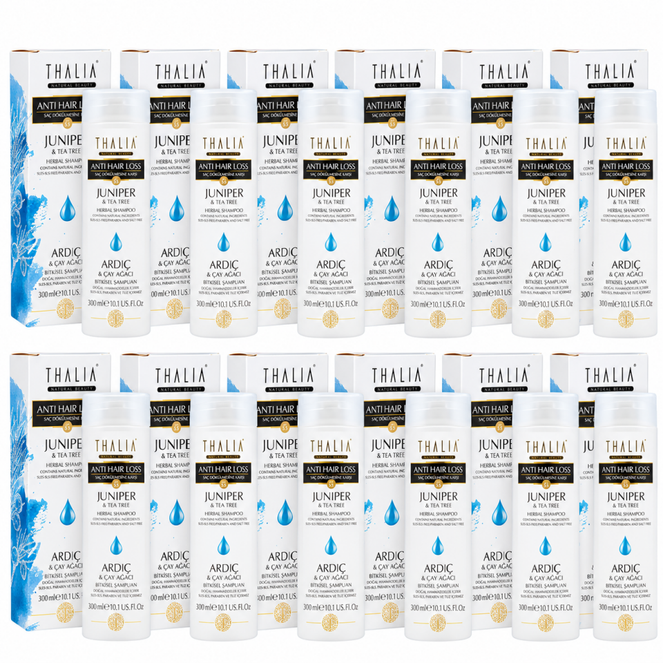 Kepek Ve Kaşıntı Önlemeye Yardımcı Ardıç Ve Çay Ağacı Yağlı Saç Bakım Şampuanı - 300 Ml 12 Adet