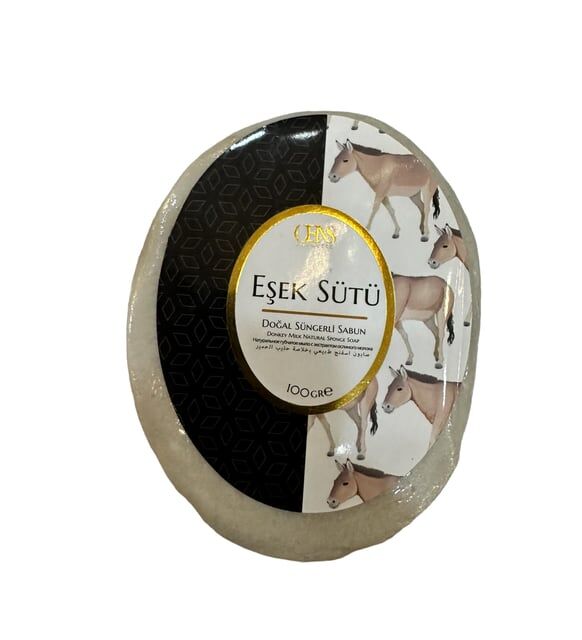 Süngerli Eşek Sütlü Sabun 100gr