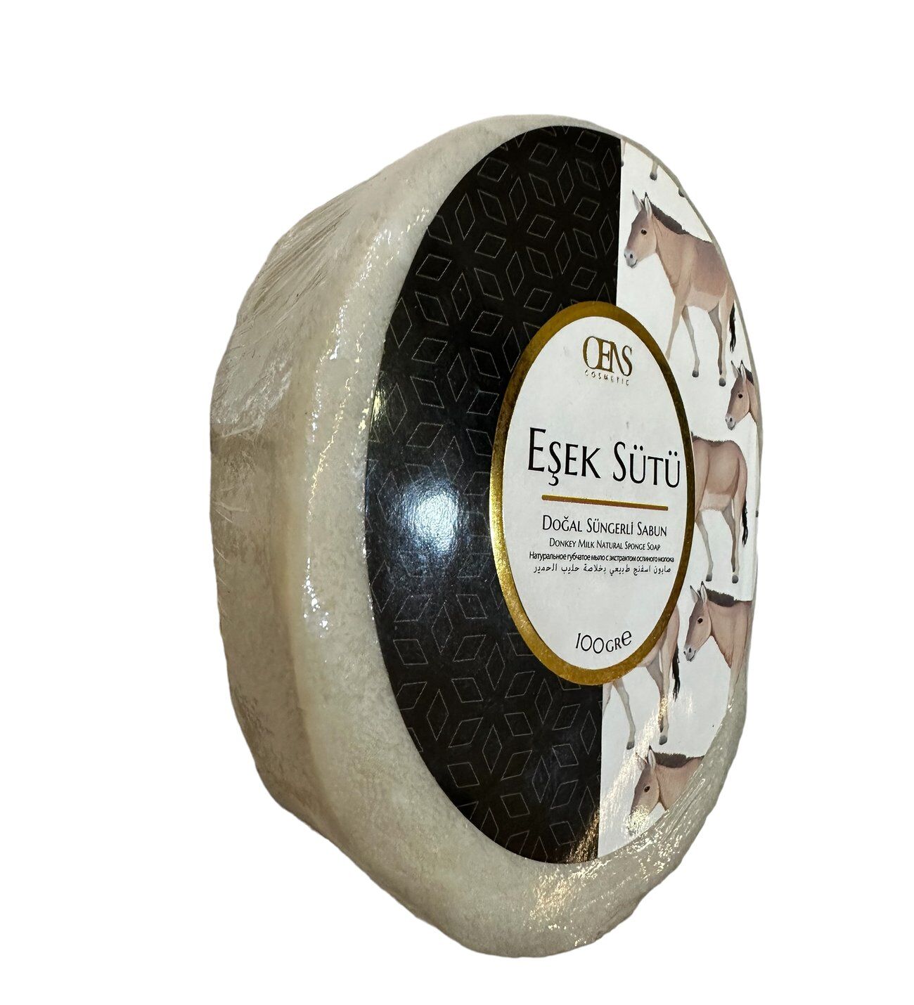 Süngerli Eşek Sütlü Sabun 100gr