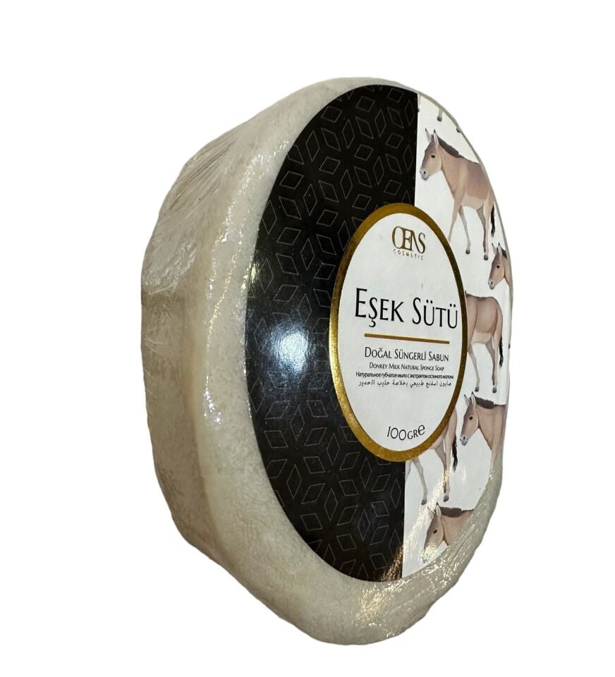 Süngerli Eşek Sütlü Sabun 100gr