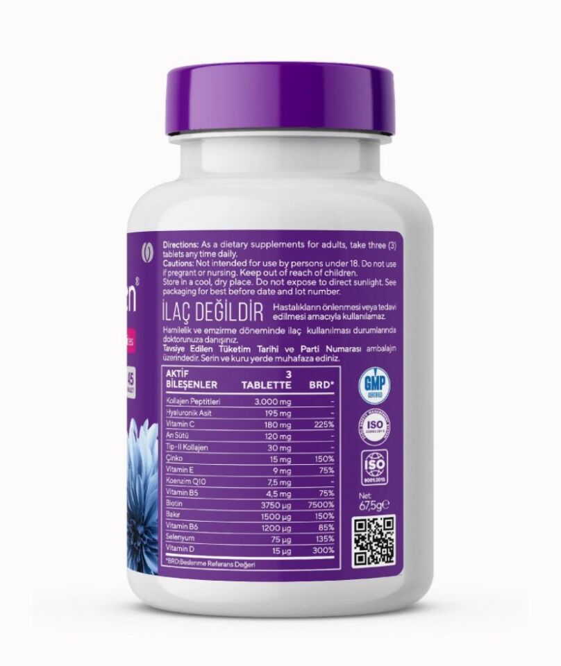 We Collagan Kolajen Takviye Edici Gıda 45Tablet