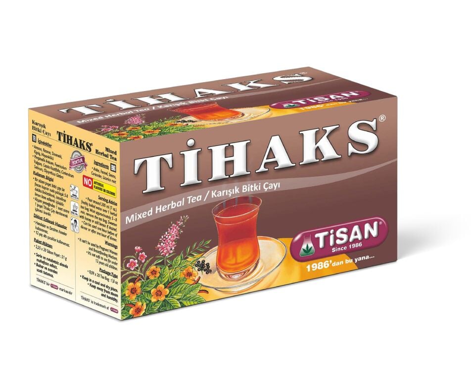 Tisan Tihaks Karışık Bitki Çayı 20 Süzen Poşet 12Adet