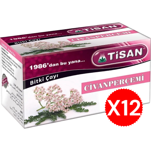 Tisan Civanperçemi Bitki Çayı 20 Sallama Poşet X12