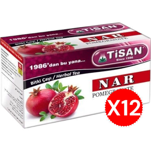 Tisan Nar Bitki Çayı 20 Sallama Poşet X12