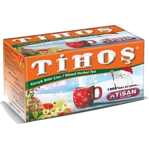 Tisan Tihoş (Kış Çayı) Karışık Bitki Çayı 20 Süzen Poşet 12 Adet