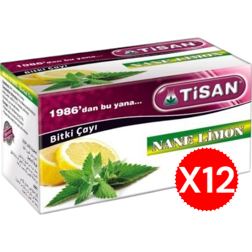 Tisan Nane Limon Çayı 20 Sallama Poşet X12