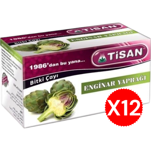 Tisan Enginar Yaprağı Çayı 20 Sallama Poşet X12