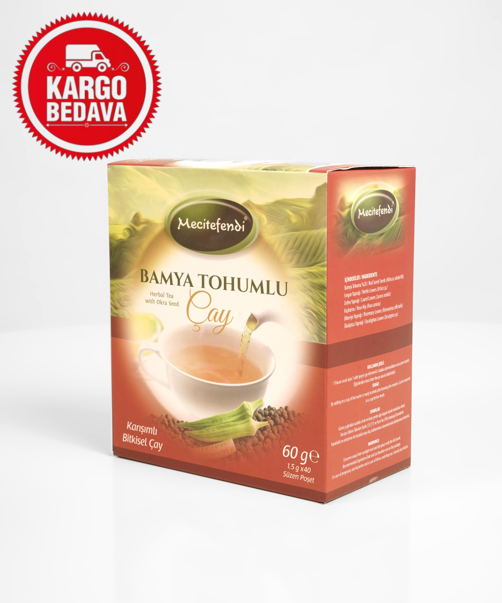 Toptan  Bamya Tohumlu Çay 40’lı Poşet Çay