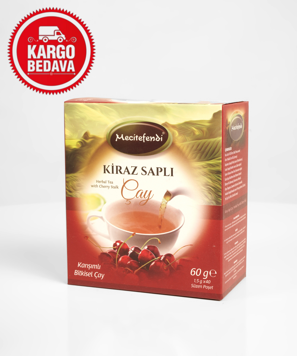 Toptan  Kiraz Saplı Çay 40'lı Poşet Çay