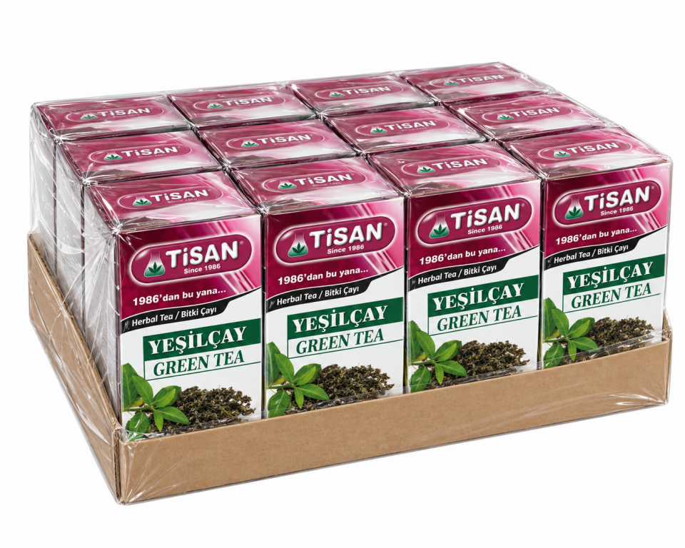 Tisan Yeşilçay (Yeşil Çay) Bitki Çayı 20 Sallama Poşet 12Adet
