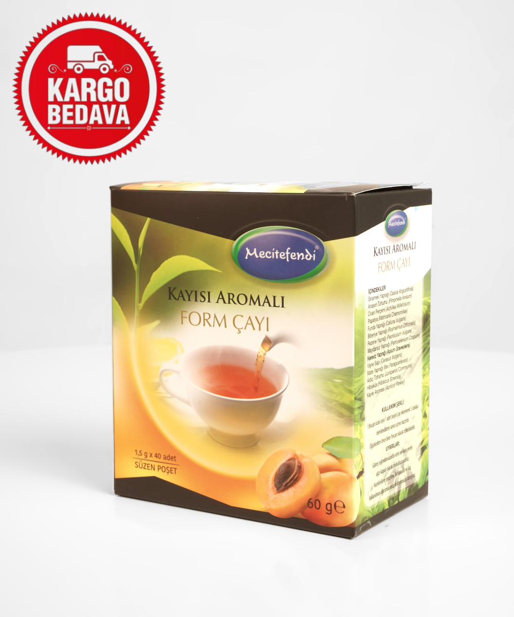 Toptan Kayısı Aromalı Form 40'lı Poşet Çay