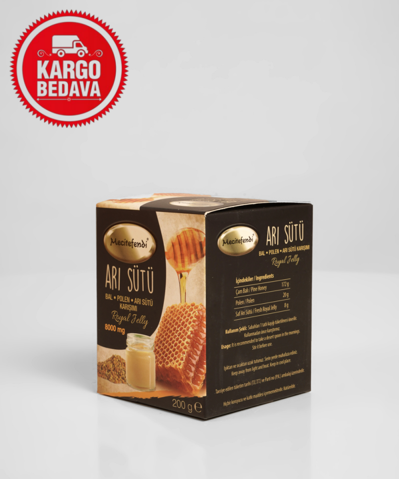 Toptan Arısütü, Bal, Polenlı Macun (8000 Mg) X6