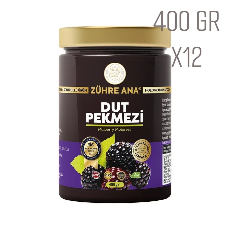 Toptan Zühre Ana Dut Pekmezi  Net Miktar: 400gr 12Adet