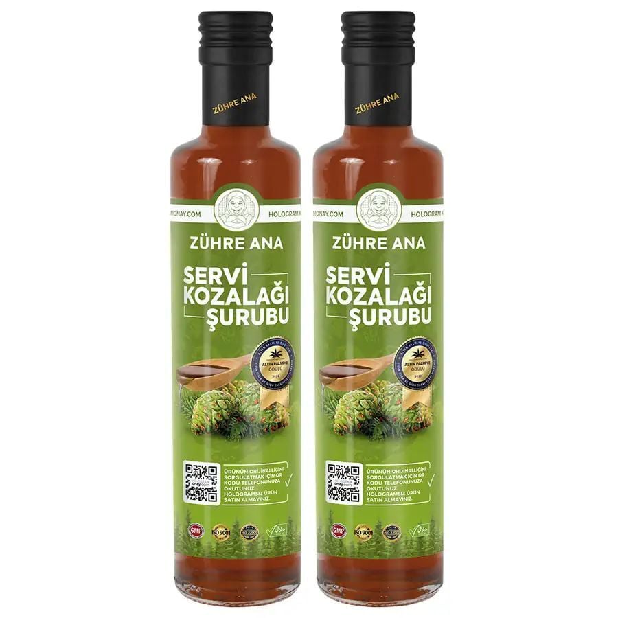 Zühre Ana Servi Kozalağı Şurubu  Net Miktar: 500ml 16Adet