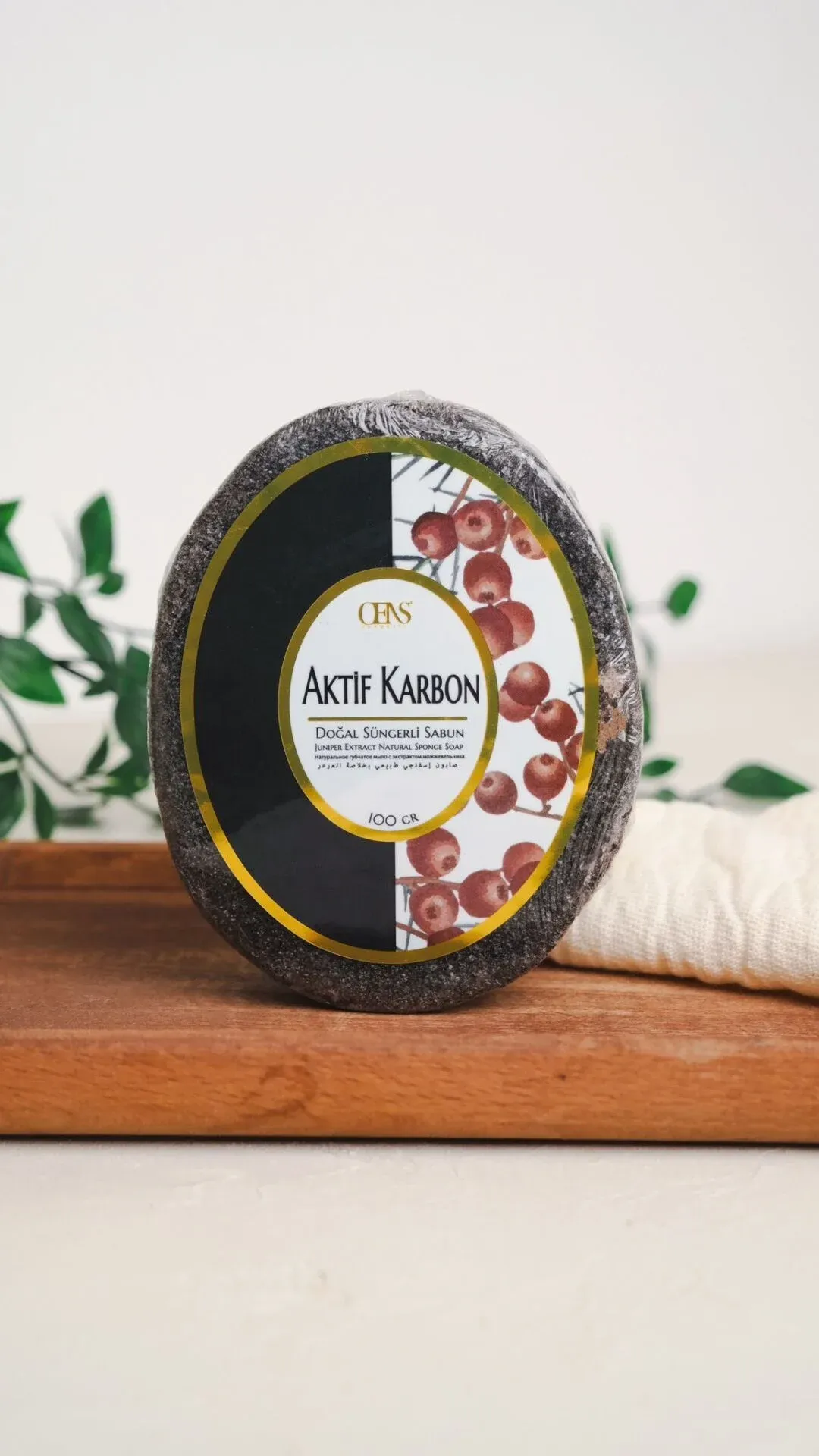AKTİF KARBON  SÜNGERLİ SABUN 100GR