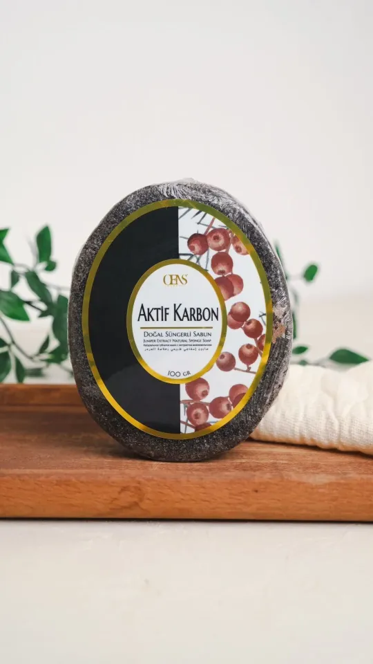 AKTİF KARBON  SÜNGERLİ SABUN 100GR