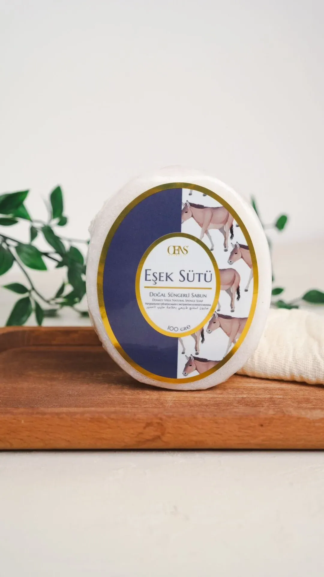 EŞEK SÜTÜ  SÜNGERLİ SABUN 100GR